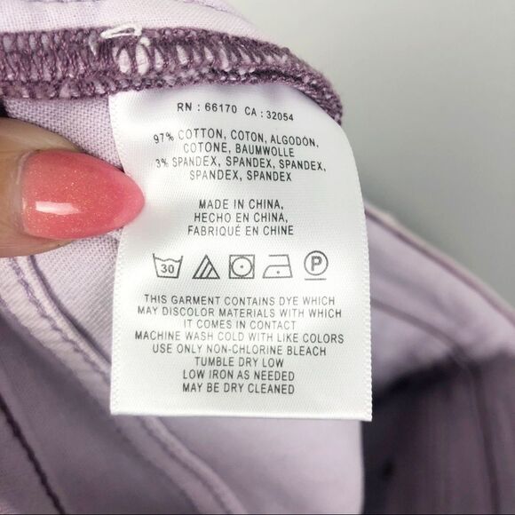 ANTHROPOLOGIE | PILCRO Light Purple Stet Jeans Women’s Size 26 (2) - Picture 11 of 11